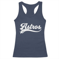 Vintage Astro Script Name Racerback Tank Top Texas Vintage Sports Jersey Style 80s 90s