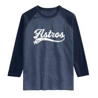 Vintage Astro Script Name Raglan Shirt Texas Vintage Sports Jersey Style 80s 90s