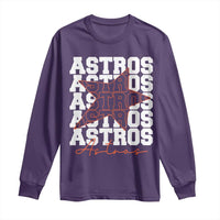 Vintage Astro Last Name Long Sleeve Shirt Baseball Fan Graphic