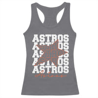 Vintage Astro Last Name Racerback Tank Top Baseball Fan Graphic
