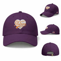 Retro Astro Script Name Baseball Cap Baseball Heart Vintage Sports Fans
