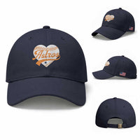 Retro Astro Script Name Baseball Cap Baseball Heart Vintage Sports Fans