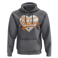 Retro Astro Script Name Hoodie Baseball Heart Vintage Sports Fans