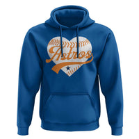 Retro Astro Script Name Hoodie Baseball Heart Vintage Sports Fans