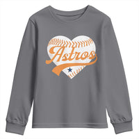 Retro Astro Script Name Youth Sweatshirt Baseball Heart Vintage Sports Fans