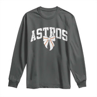 Retro Astro Varsity Name Long Sleeve Shirt Baseball Coquette Bow