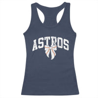 Retro Astro Varsity Name Racerback Tank Top Baseball Coquette Bow