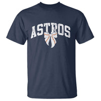 Retro Astro Varsity Name T Shirt Baseball Coquette Bow