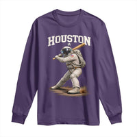 Houston Astronaut Baseball Player Long Sleeve Shirt Clutch City