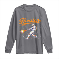 Houston Clutch City Long Sleeve Shirt Astronaut Baseball Player In Space
