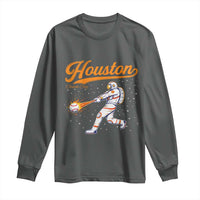 Houston Clutch City Long Sleeve Shirt Astronaut Baseball Player In Space