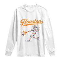 Houston Clutch City Long Sleeve Shirt Astronaut Baseball Player In Space