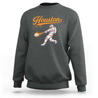 Houston Clutch City Sweatshirt Astronaut Baseball Player In Space