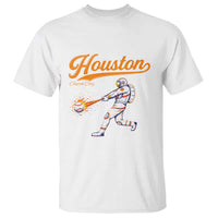 Houston Clutch City T Shirt Astronaut Baseball Player In Space