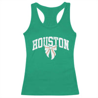Retro Houston Racerback Tank Top Baseball Coquette Bow Varsity Vintage Sports 80s 90s