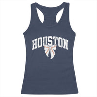 Retro Houston Racerback Tank Top Baseball Coquette Bow Varsity Vintage Sports 80s 90s