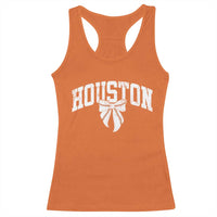 Retro Houston Racerback Tank Top Baseball Coquette Bow Varsity Vintage Sports 80s 90s