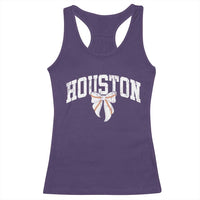 Retro Houston Racerback Tank Top Baseball Coquette Bow Varsity Vintage Sports 80s 90s