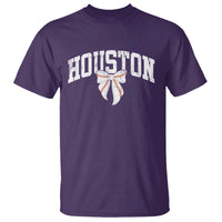 Retro Houston T Shirt Baseball Coquette Bow Varsity Vintage Sports 80s 90s