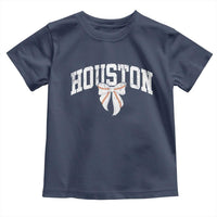 Retro Houston Toddler T Shirt Baseball Coquette Bow Varsity Vintage Sports 80s 90s