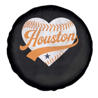 Houston Clutch City Spare Tire Cover Baseball Heart Varsity Script Vintage Sports Fans