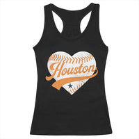 Houston Clutch City Racerback Tank Top Baseball Heart Varsity Script Vintage Sports Fans