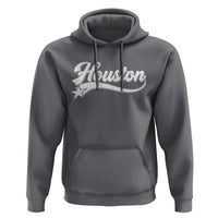 Retro Houston Hoodie Varsity Script Vintage Sports Jersey Style 80s 90s