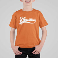 Retro Houston T Shirt For Kid Varsity Script Vintage Sports Jersey Style 80s 90s