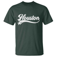 Retro Houston T Shirt Varsity Script Vintage Sports Jersey Style 80s 90s
