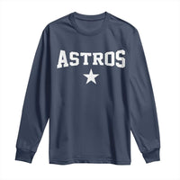 Vintage Astro Varsity Name Long Sleeve Shirt Retro Throwback Athletic Sports Style 80s 90s