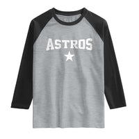 Vintage Astro Varsity Name Raglan Shirt Retro Throwback Athletic Sports Style 80s 90s