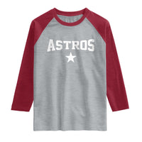 Vintage Astro Varsity Name Raglan Shirt Retro Throwback Athletic Sports Style 80s 90s