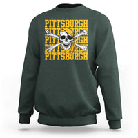 Pittsburgh Lovers Sweatshirt Retro Pennsylvania Steel City Pirate Skull