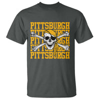 Pittsburgh Lovers T Shirt Retro Pennsylvania Steel City Pirate Skull