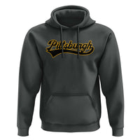 Vintage Pittsburgh Hoodie Varsity Script Retro Sports Jersey Style Baseball Fans