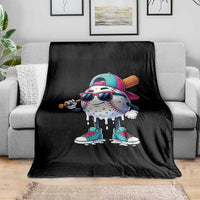 Baseball Life Style Throw Blanket Youth Drip Baseball Boys Kid