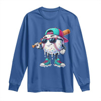Baseball Life Style Long Sleeve Shirt Youth Drip Baseball Boys Kid