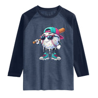 Baseball Life Style Raglan Shirt Youth Drip Baseball Boys Kid