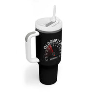 Funny 50th Birthday Tumbler With Handle Oldometer Odometer 50 Year Old Joke