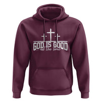 God Is Good Hoodie Jesus Cross Minimal Religious Faith Bible Verse Inspirational