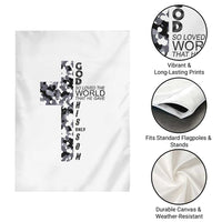 Son Of God Jesus Garden Flag Camo Christ Cross Christian 9 John 3 16
