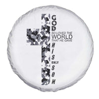 Son Of God Jesus Spare Tire Cover Camo Christ Cross Christian 9 John 3 16