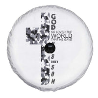 Son Of God Jesus Spare Tire Cover Camo Christ Cross Christian 9 John 3 16