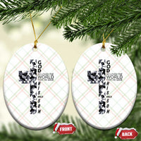 Son Of God Jesus Ceramic Ornament Camo Christ Cross Christian 9 John 3 16