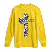 Son Of God Jesus Long Sleeve Shirt Camo Christ Cross Christian 9 John 3 16