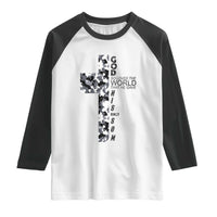 Son Of God Jesus Raglan Shirt Camo Christ Cross Christian 9 John 3 16