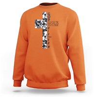 Son Of God Jesus Sweatshirt Camo Christ Cross Christian 9 John 3 16