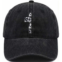 Son Of God Jesus Washed Cotton Baseball Cap Camo Christ Cross Christian 9 John 3 16