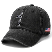 Son Of God Jesus Washed Cotton Baseball Cap Camo Christ Cross Christian 9 John 3 16