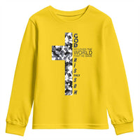 Son Of God Jesus Youth Sweatshirt Camo Christ Cross Christian 9 John 3 16